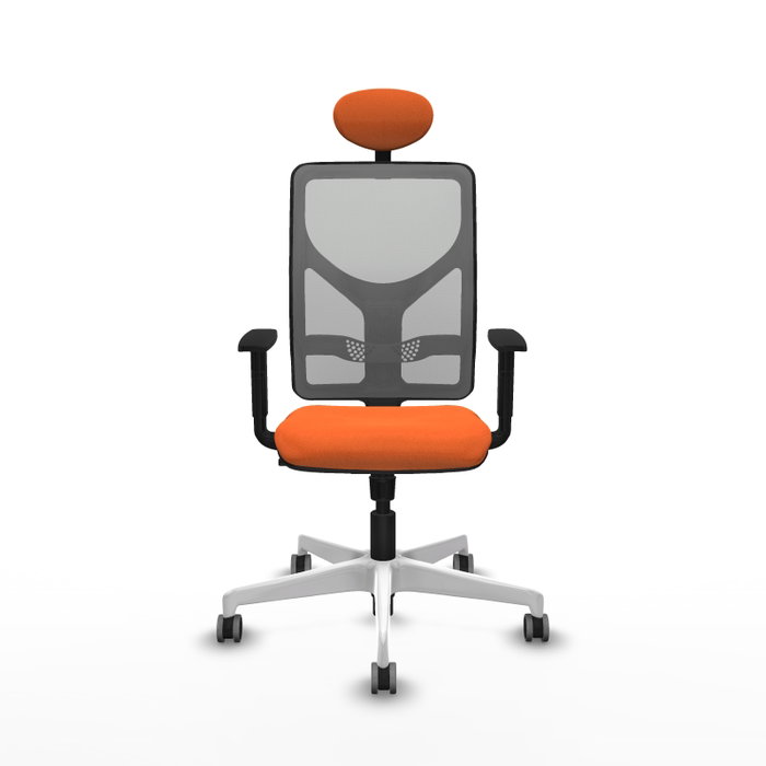 PIQUERAS Y CRESPO Silla de oficina Motilla Naranja y Gris PIQUERAS Y CRESPO Silla de oficina Motilla Naranja y Gris