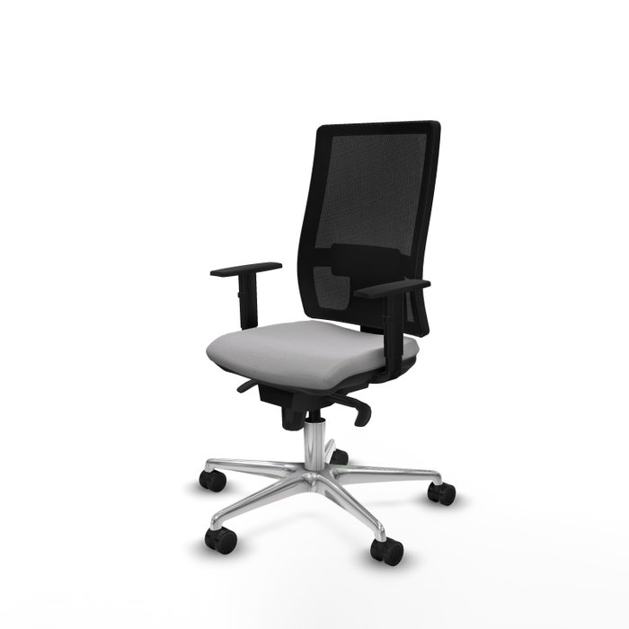 PIQUERAS Y CRESPO Silla de oficina Horna Gris claro con mecanismo Sincro PIQUERAS Y CRESPO Silla de oficina Horna Gris claro con mecanismo Sincro