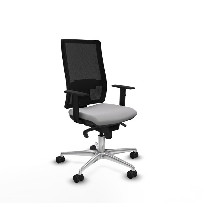 PIQUERAS Y CRESPO Silla de oficina Horna Gris claro con mecanismo Sincro PIQUERAS Y CRESPO Silla de oficina Horna Gris claro con mecanismo Sincro