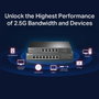 TP-Link TL-SG105-M2 Switch de escritorio 2.5G de 5 puertos Negro