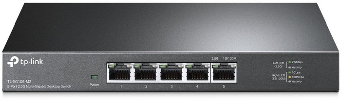 TP-Link TL-SG105-M2 Switch de escritorio 2.5G de 5 puertos Negro