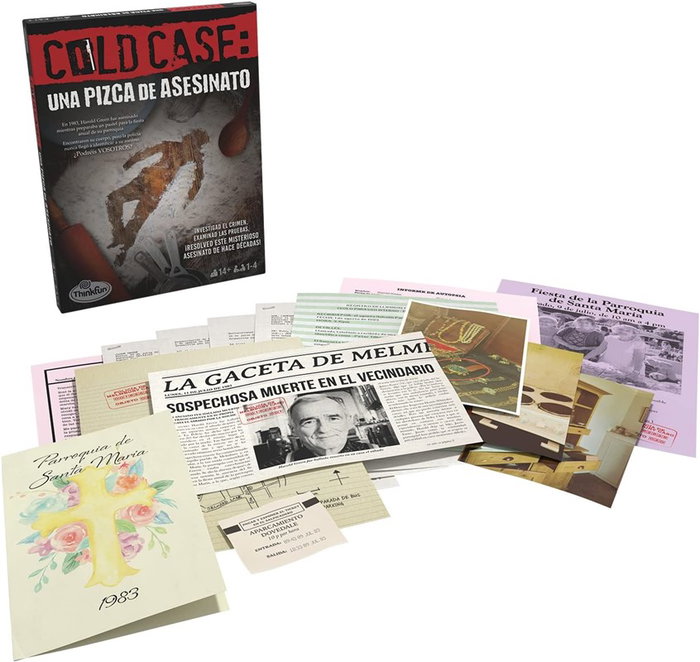 ThinkFun Juego de Mesa Cold Case 2 (76467) - Una Pizca de Asesinato - Juego de Investigación Policial y Misterio para Adultos y Adolescentes