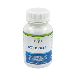 SOTYA Sot Digest - Complejo Enzimático con Bifidobacterias, Anís, Inulina y Enzimas Digestivas - 90 Cápsulas Vegetales