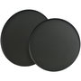 Basics Bandejas Redondas de Acero Negro Mate ø35 cm y ø30 cm