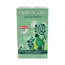 NATRACARE Salvaslip Anatómico Curved 30uds Algodón Orgánico para Pieles Sensibles Sin Plástico