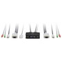 Level One KVM-0223 KVM Switch de 2 puertos VGA USB con audio