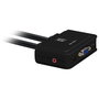 Level One KVM-0223 KVM Switch de 2 puertos VGA USB con audio