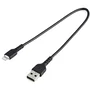 StarTech RUSBLTMM30CMB Cable USB-A a Lightning 30 cm / 0.3 m - Negro - Reforzado con Fibra de Aramida, Blindaje EMI, TPE, Resistente para Carga y Sincronización