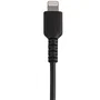 StarTech RUSBLTMM30CMB Cable USB-A a Lightning 30 cm / 0.3 m - Negro - Reforzado con Fibra de Aramida, Blindaje EMI, TPE, Resistente para Carga y Sincronización