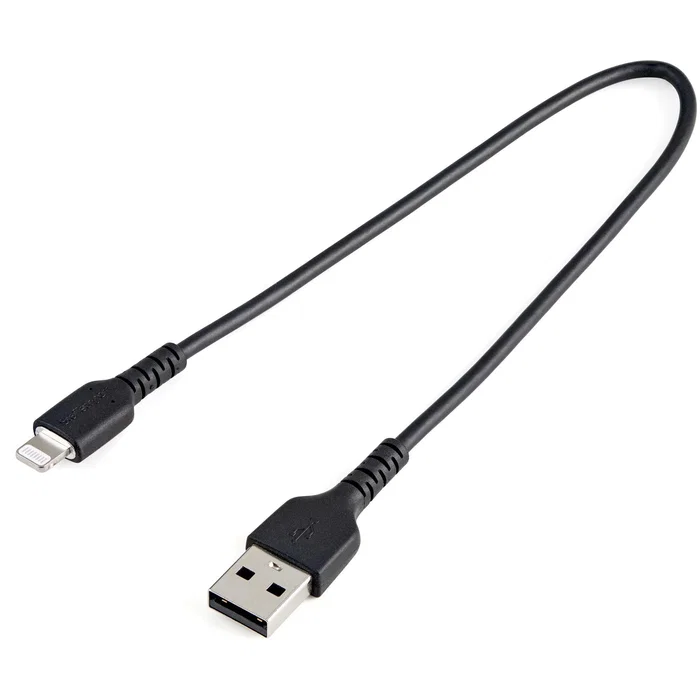 StarTech Cable USB-A a Lightning de 30 cm, Negro, Certificado MFi StarTech Cable USB-A a Lightning de 30 cm, Negro, Certificado MFi