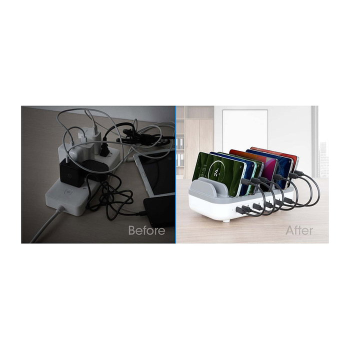 MANHATTAN Estación de carga USB de 10 puertos con Power Delivery de 200W