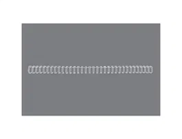 Gbc Espiral Wire-o WireBind Negro 6.3 mm Paso 3:1 Capacidad 55 Hojas Caja 100 Unidades