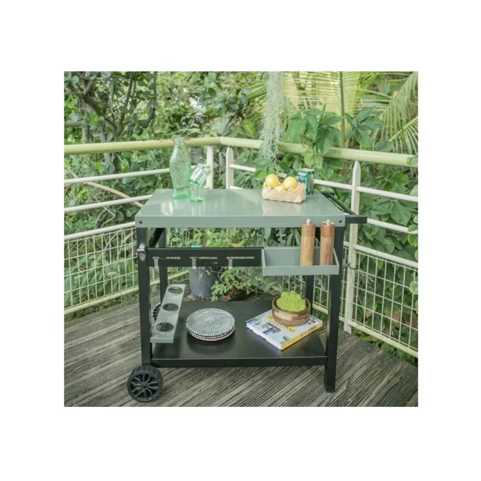 Livoo Carrito para plancha GS167V Verde / Negro