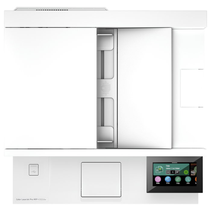 HP Color LaserJet Pro MFP 4302dw - Impresora Multifunción Laser a Color con WiFi, Ethernet, Duplex Automático, ADF, Pantalla Táctil 4.3", 33 ppm