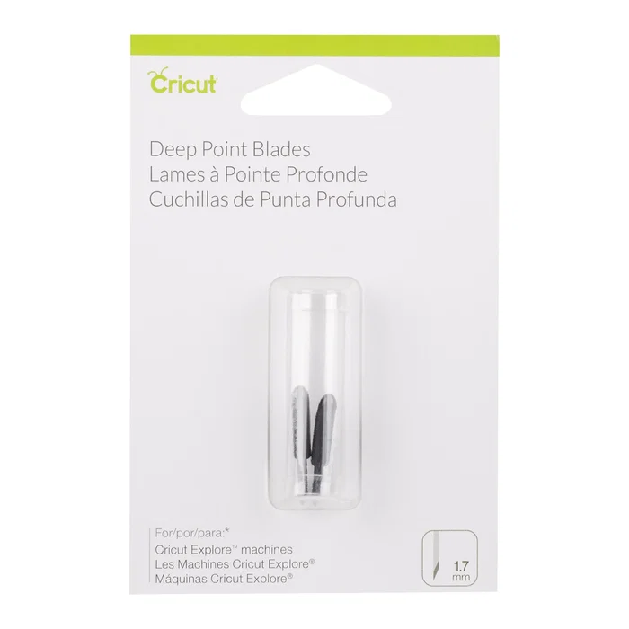 Cricut PC2003535 Set de 2 Lames Coupe Profonde para Materiales como Plástico, Multicolore, Dimensiones: 12 x 8 x actuando cm Cricut PC2003535 Set de 2 Lames Coupe Profonde para Materiales como Plástico, Multicolore, Dimensiones: 12 x 8 x actuando cm