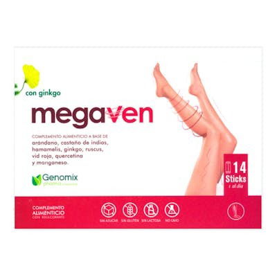 GENOMIX PHARMA Megaven 15Sbrs. Alivio Pesadez Piernas, Varices y Hemorroides GENOMIX PHARMA Megaven 15Sbrs. Alivio Pesadez Piernas, Varices y Hemorroides