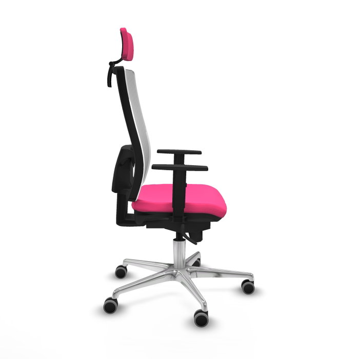 PIQUERAS Y CRESPO Silla de oficina Horna Rosa y Blanco