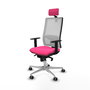 PIQUERAS Y CRESPO Silla de oficina Horna Rosa y Blanco