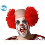 Peluca de Payaso Rojo con Rizos Esponjosos