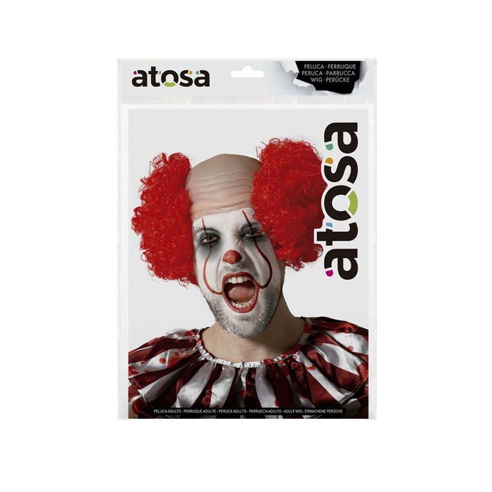 Peluca de Payaso Rojo con Rizos Esponjosos Peluca de Payaso Rojo con Rizos Esponjosos