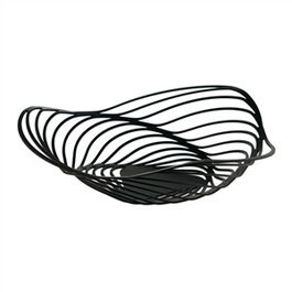 Alessi ACO02 B TRINITY Cesto de Acero y Resina Negro 26cm