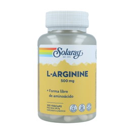Solaray L-Arginine 500 mg, 100 cápsulas