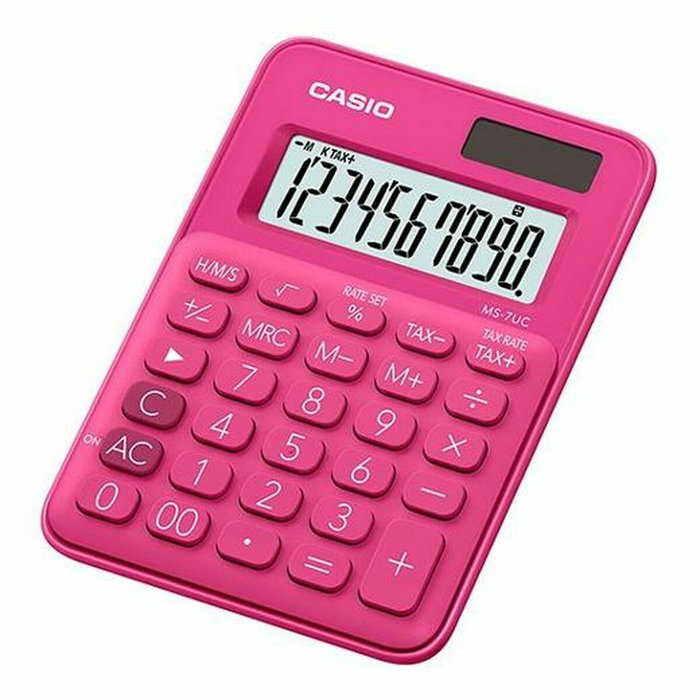 Casio MS-7UC Calculadora de Sobremesa Rojo 10 Dígitos Casio MS-7UC Calculadora de Sobremesa Rojo 10 Dígitos