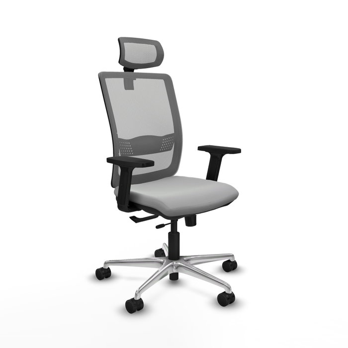 PIQUERAS Y CRESPO Silla de oficina Haches Gris con mecanismo Sincro/Traslack PIQUERAS Y CRESPO Silla de oficina Haches Gris con mecanismo Sincro/Traslack