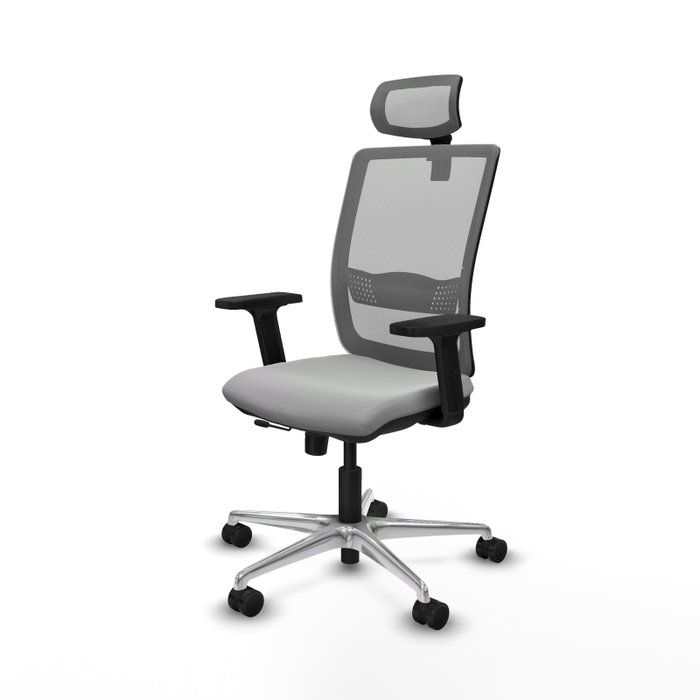 PIQUERAS Y CRESPO Silla de oficina Haches Gris con mecanismo Sincro/Traslack PIQUERAS Y CRESPO Silla de oficina Haches Gris con mecanismo Sincro/Traslack