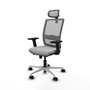 PIQUERAS Y CRESPO Silla de oficina Haches Gris con mecanismo Sincro/Traslack