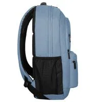 Targus Octave III Mochila City Backpack para Portátil 15.6", Compartimento Acolchado, Azul Fog, Poliéster, 2 Bolsillos Frontales, Portacables - Unisex