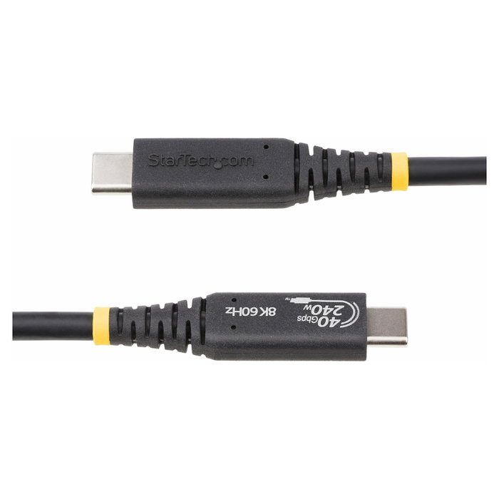 StarTech.com Cable USB4 USB-C de 1m, 40Gbps, 240W, Negro