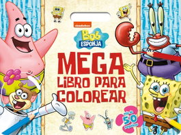 PLANETA JUNIOR, Bob Esponja. Megalibro para colorear