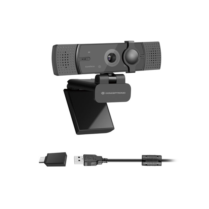 Conceptronic Webcam AMDIS07B 4K Ultra HD Autofocus