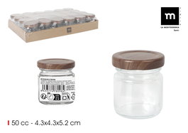 La Mediterrane Tarrito Vidrio Multiusos 50 cc 4,3 x 4,3 x 5 cm (48 Unidades)