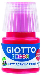 Pintura Acrilica Giotto 25 Ml (Bote) Rojo Escarlata (Set de 6)