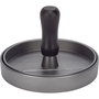 Gefu Prensador para Hamburguesas BBQ, Negro y Gris Aluminio