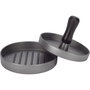Gefu Prensador para Hamburguesas BBQ, Negro y Gris Aluminio