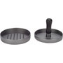 Gefu Prensador para Hamburguesas BBQ, Negro y Gris Aluminio
