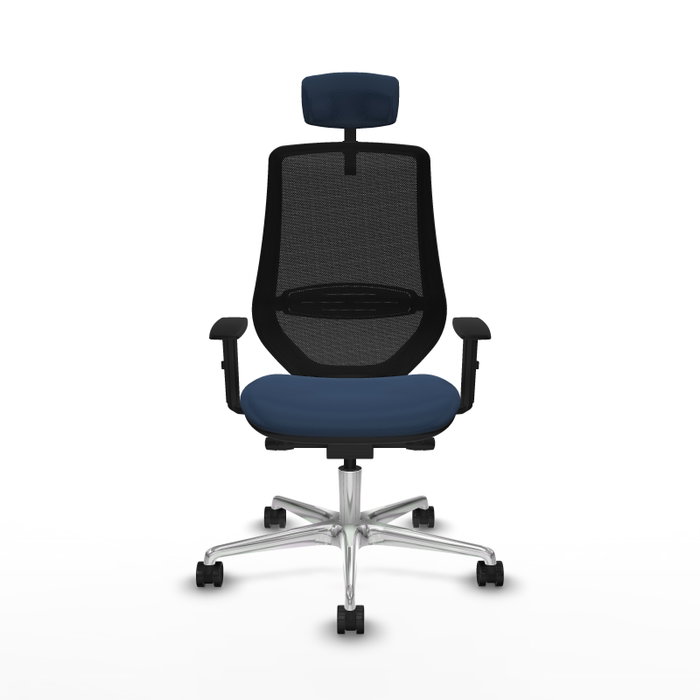 PIQUERAS Y CRESPO Silla de oficina Mardos Azul marino y Negro