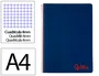 Liderpapel Cuaderno espiral A4 Wonder tapa plástico 80 hojas 90gr cuadro 4mm con margen azul marino