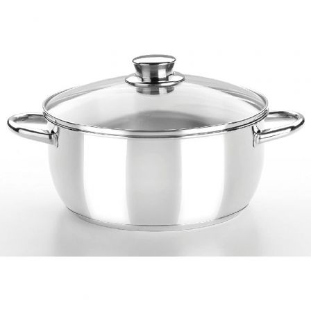 Monix Pack batería de cocina Optima2 MA50001 con cazo Ø16cm, ollas Ø20 y 24cm, cacerolas Ø20 y 24cm acero inoxidable apto inducción
