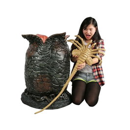 NECA Huevo Xenomorgo con Facehugger de tamaño real 1:1 con luz LED - Réplica de Alien (1986)