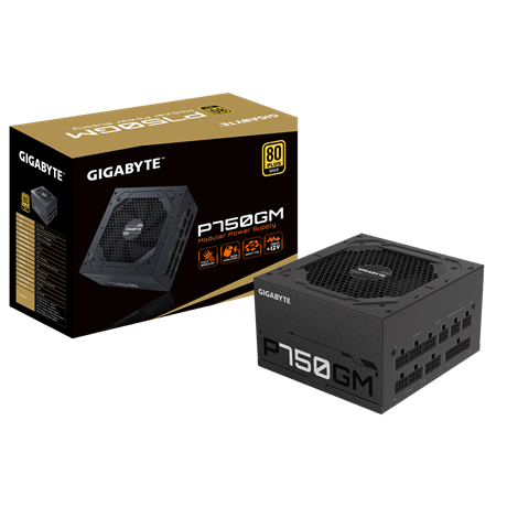 Gigabyte Fuente de Alimentación P750GM 750W 80 Plus Gold ATX Modular Negro