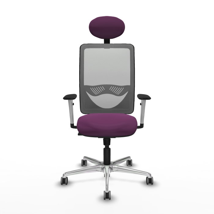PIQUERAS Y CRESPO Silla de oficina Zulema con mecanismo Sincro, Morado y Gris PIQUERAS Y CRESPO Silla de oficina Zulema con mecanismo Sincro, Morado y Gris
