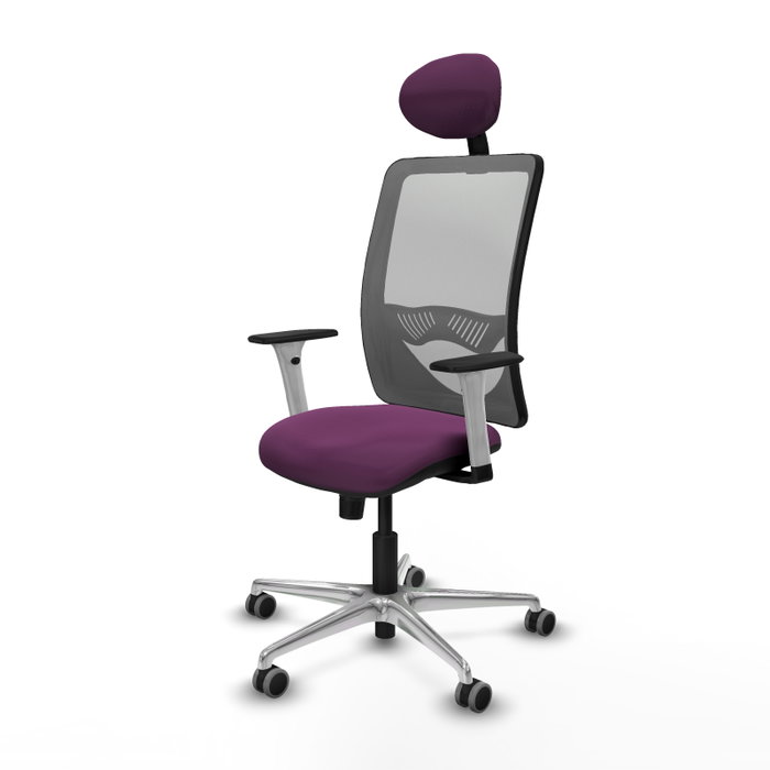 PIQUERAS Y CRESPO Silla de oficina Zulema con mecanismo Sincro, Morado y Gris PIQUERAS Y CRESPO Silla de oficina Zulema con mecanismo Sincro, Morado y Gris