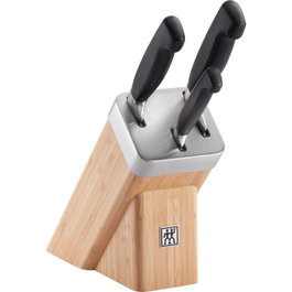 Zwilling Vier Sterne Set de Bloque de Cuchillos de 4 Piezas en Bambú con Acero Inoxidable Skew B19YL4YY52