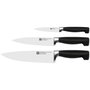 Zwilling Vier Sterne Set de Cuchillos de 4 Piezas con Bloque de Bambú y Acero Inoxidable