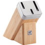 Zwilling Vier Sterne Set de Cuchillos de 4 Piezas con Bloque de Bambú y Acero Inoxidable