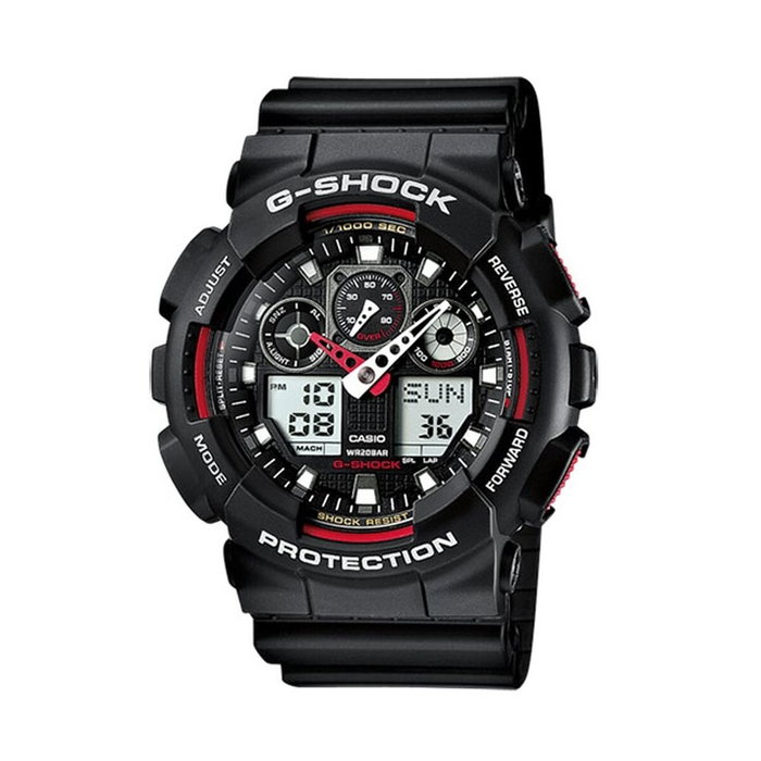 Casio G-Shock GA-100-1A4ER Negro y Rojo Casio G-Shock GA-100-1A4ER Negro y Rojo